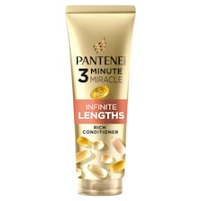 Pantene Pro-V 3 Minute Miracle Infinite Lengths Rich Conditioner 220ml