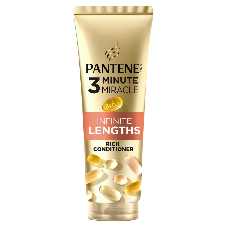 image 1 of Pantene Pro-V 3 Minute Miracle Infinite Lengths Rich Conditioner 220ml