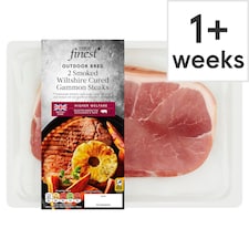 Tesco Finest Two Unsmoked Wiltshire Cured Gammon Steaks 400g
