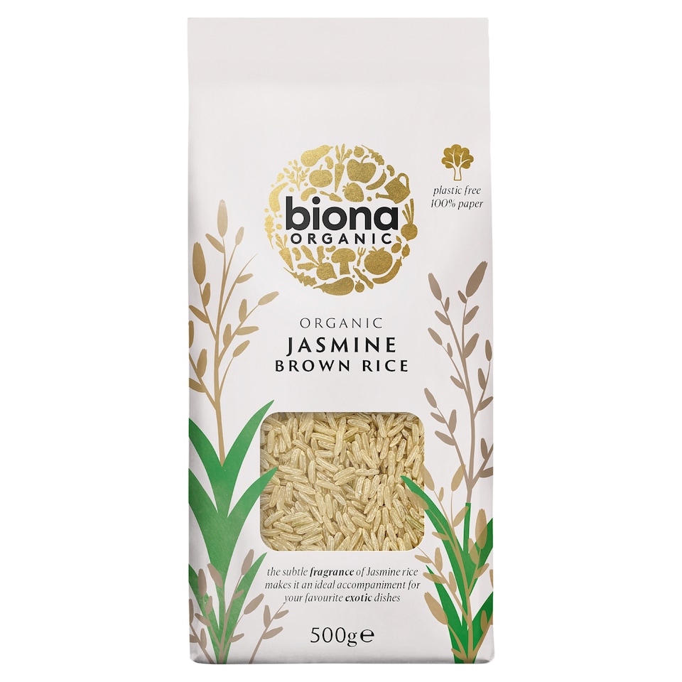 Biona Organic Jasmine Brown Rice 500g
