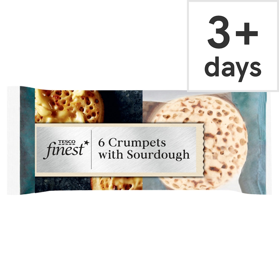 Tesco Finest Sourdough Crumpets 6 pack