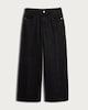 image 4 of F&F Seam Detail Wide Leg Jeans  in Black