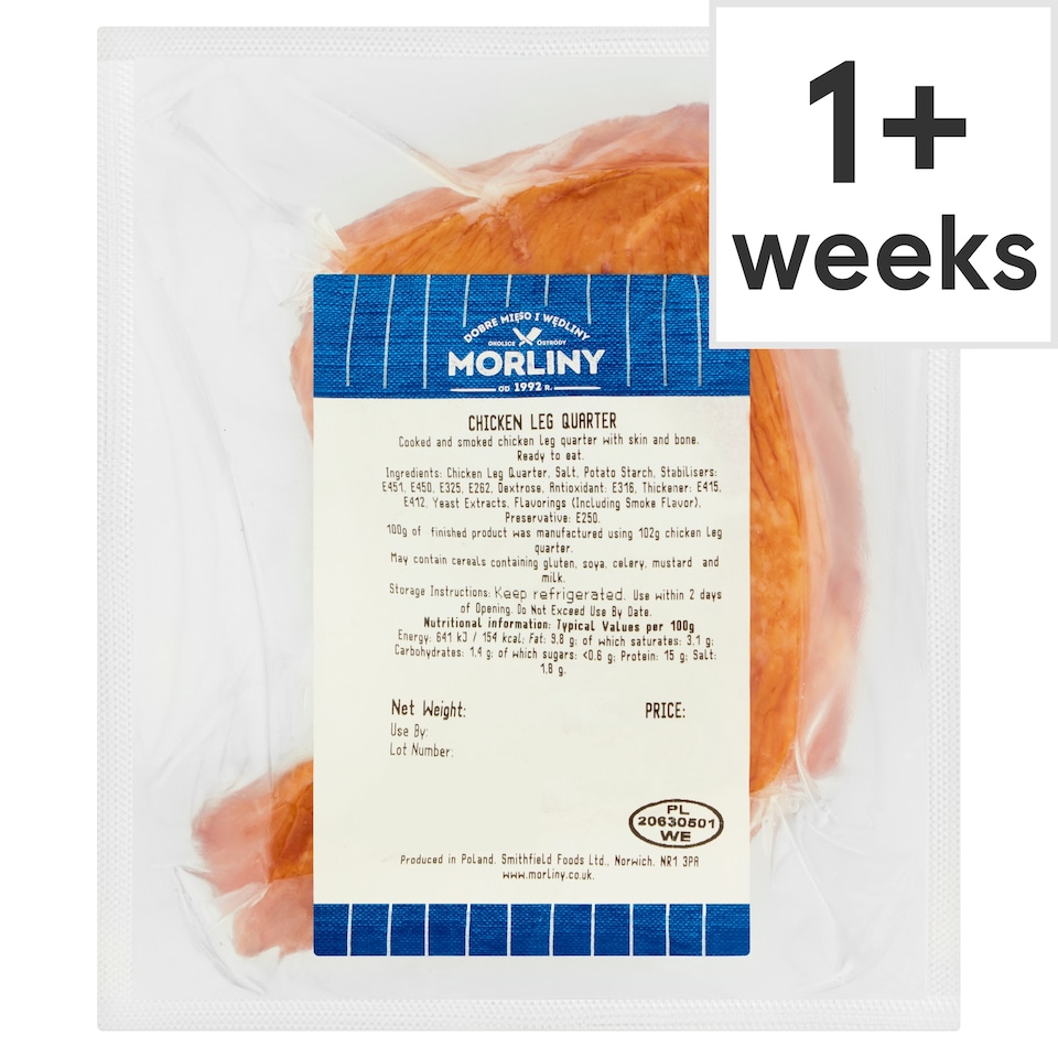 Morliny Cooked Smoked Chicken Leg Quarter