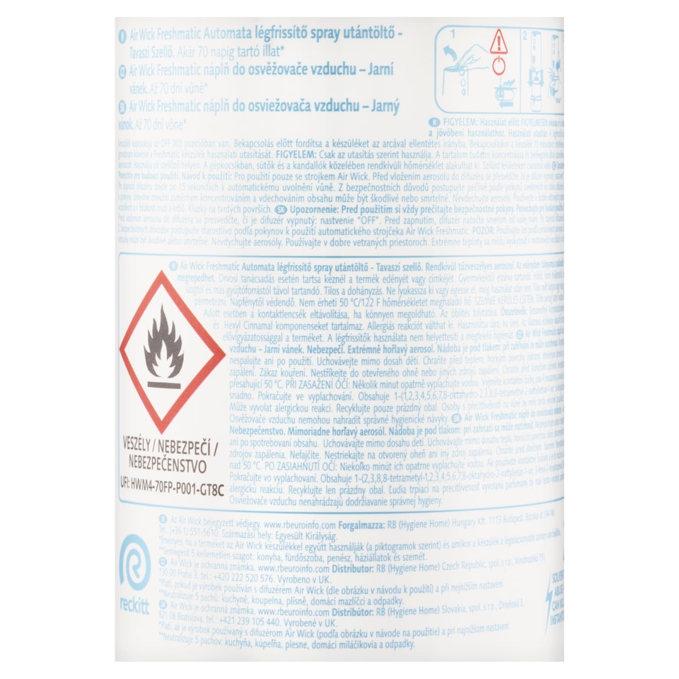 Obrázek 1 pro produkt Air Wick Freshmatic Náplň do osvěžovače vzduchu jarní vánek 250ml