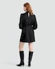 image 3 of F&F Faux Satin Tie Neck Mini Dress in Black