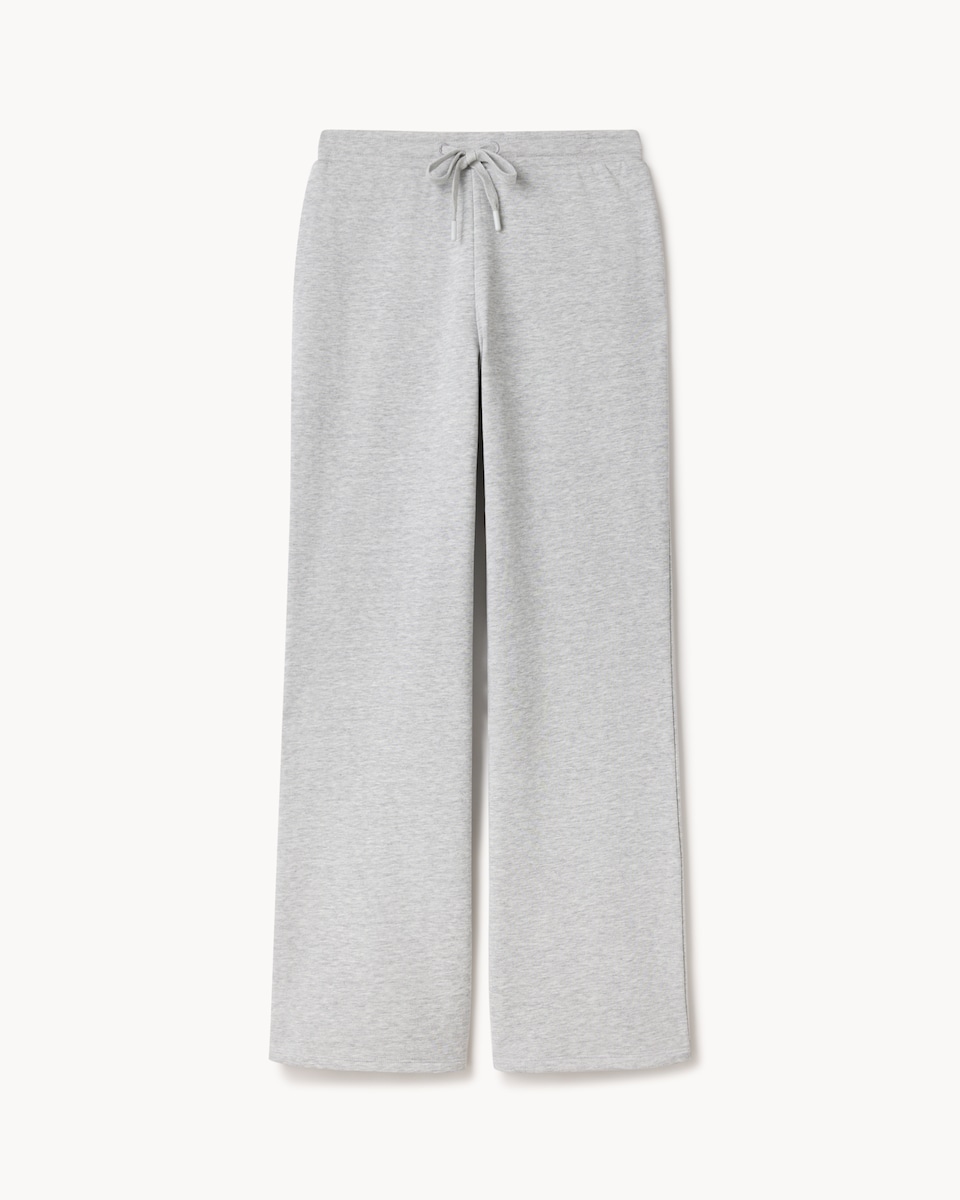 image 1 of OH ME OH MY Wide Leg Joggers in Grey Marl