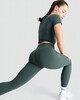 image 3 of F&F Active High Waisted Leggings in Green