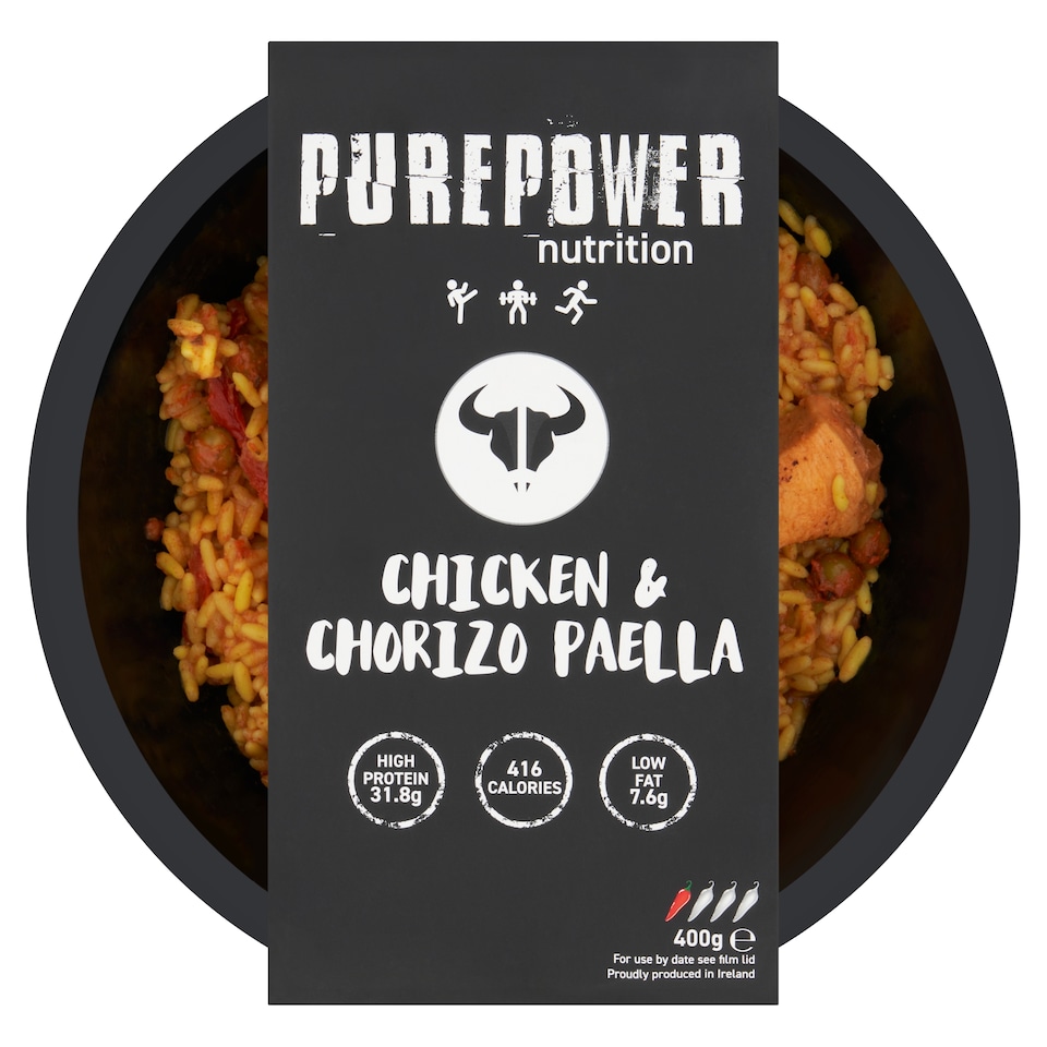 PUREPOWER CHICKEN & CHORIZO PAELLA 400G