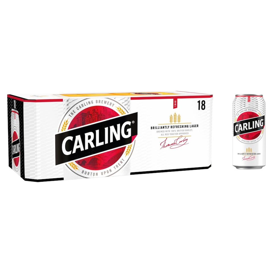 Carling Original Lager Beer Can 18 x 440ml