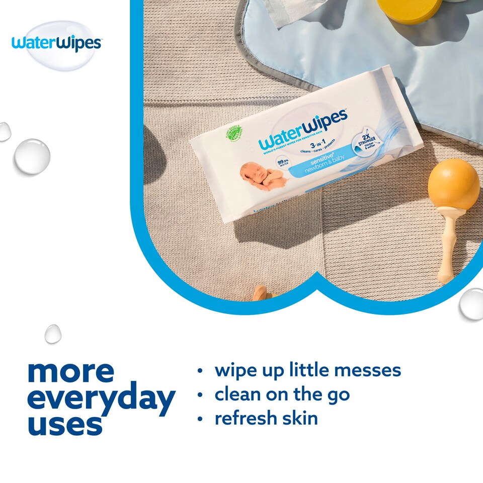 image 1 of Waterwipes Biodegradable Baby Wipes 60 Pack X 4