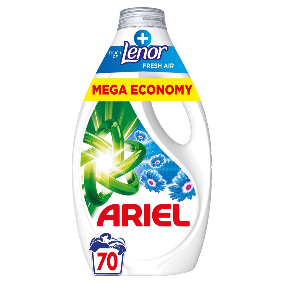 Obrázek 1 pro produkt Ariel Tekutý Prací Prostředek, 70 Praní, + Touch Of Lenor Fresh Air