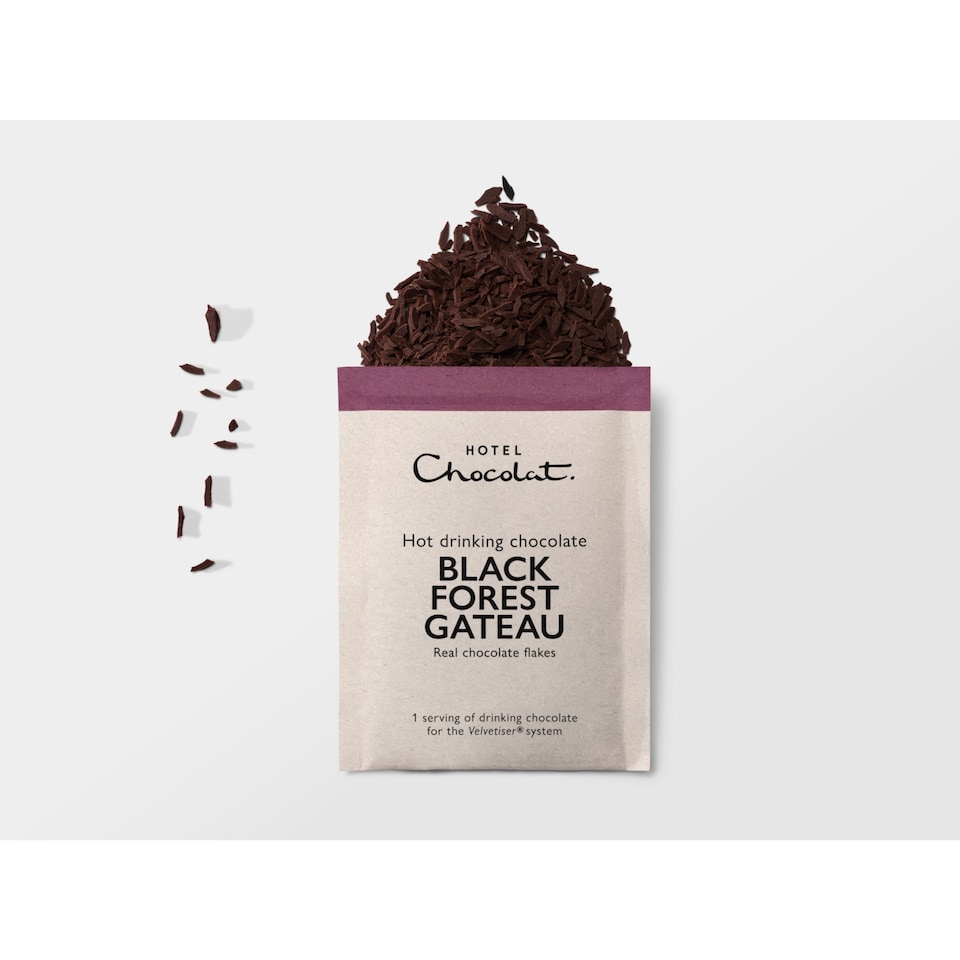 image 1 of Hotel Chocolat Hot Drinking Chocolate Black Forest Gateau 5 x 31g