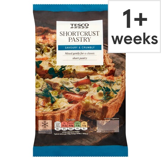 Tesco Shortcrust Pastry 500G Tesco Groceries