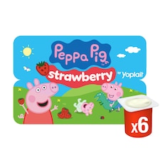 Peppa Pig Strawberry Kids Yoghurt Pots 6x45g