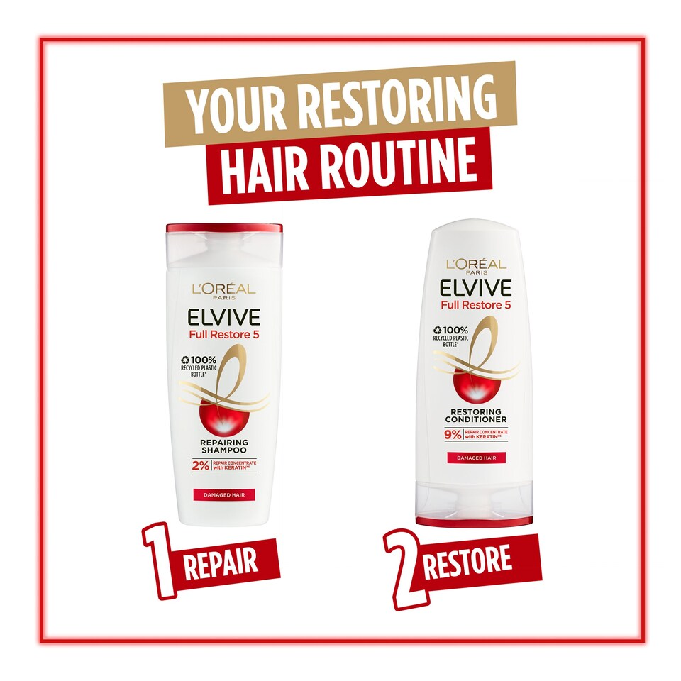 image 1 of L'oreal Paris Elvive Full Restore 5 Shampoo 250Ml