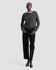 image 2 of F&F Frilly Button Front Cardigan  in Grey