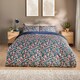 image 1 of  Silentnight Supersoft Navy Floral Duvet Set Double 