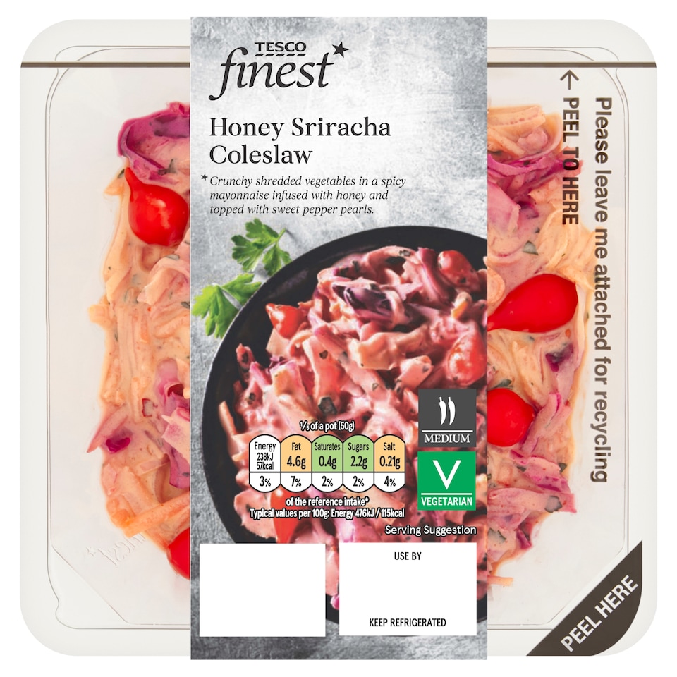 Tesco Finest Honey Sriracha Coleslaw 250g