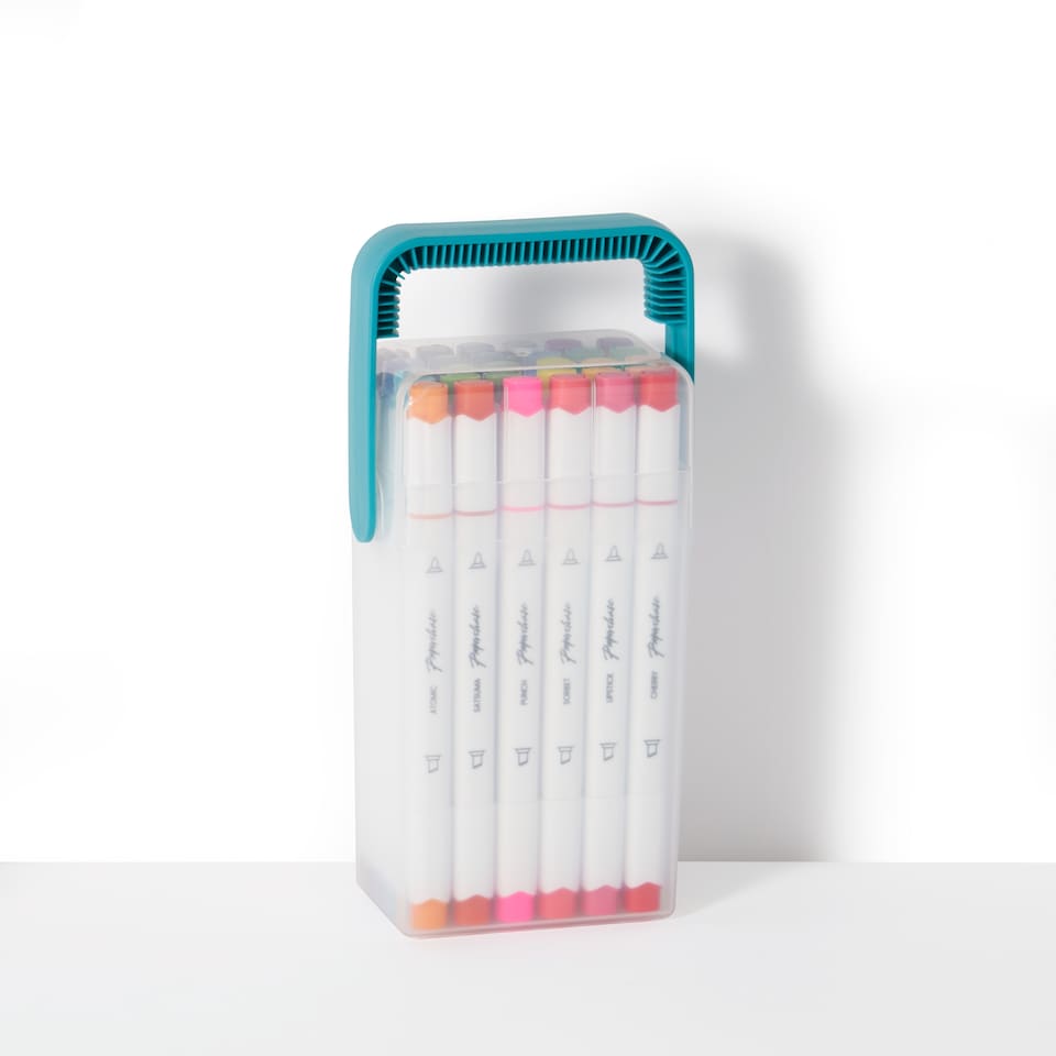 image 1 of Paperchase 24 Dual End Bright Marker Pens