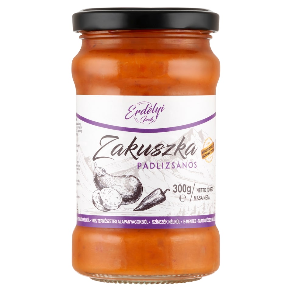 Erdélyi Ízek padlizsános zakuszka 300 g