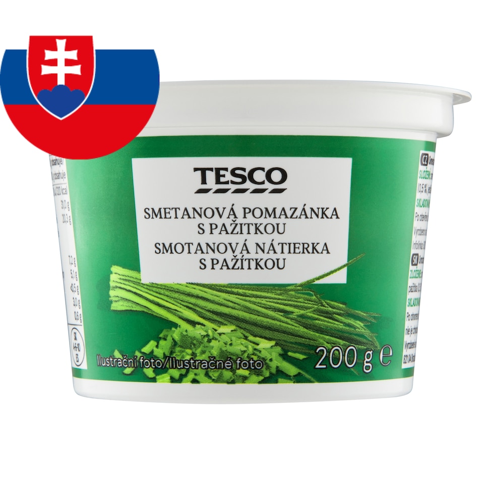Tesco Smotanová nátierka s pažítkou 200 g
