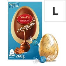 Lindt Lindor Milk Chocolate Egg with Salted Caramel Truffles 260g 