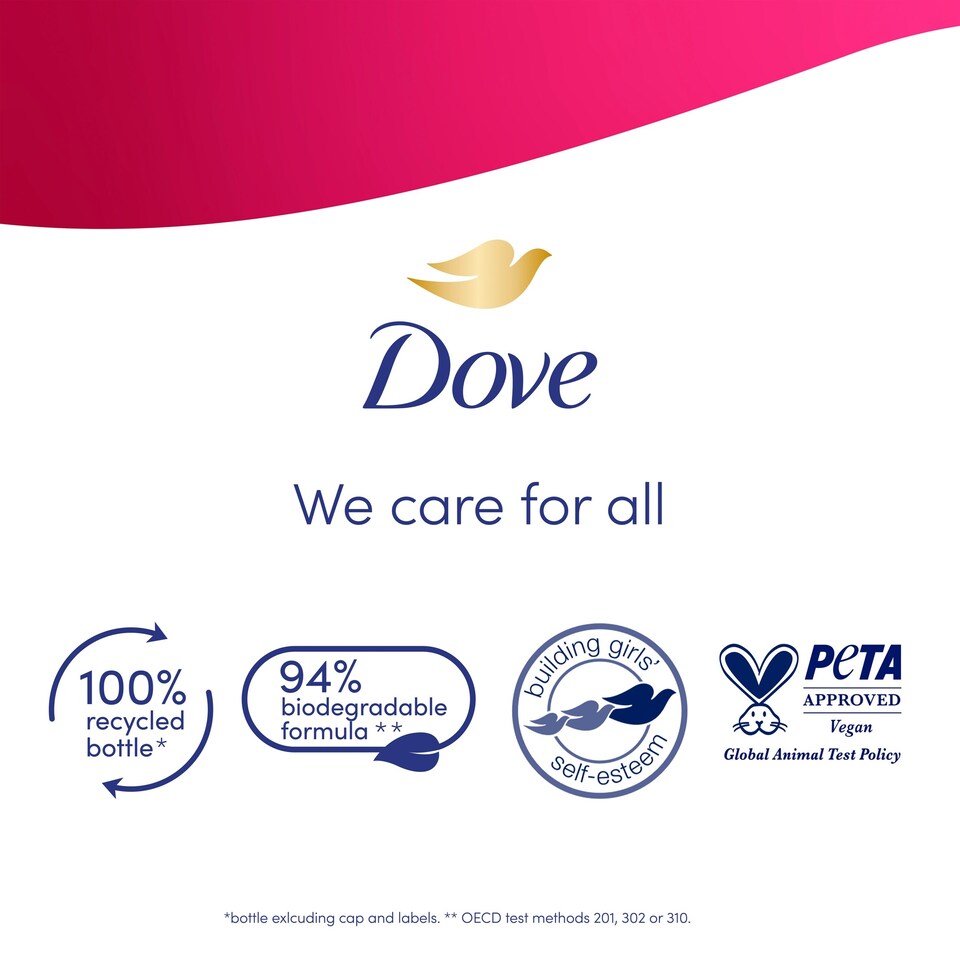 image 1 of Dove Advanced Care Replenishing Dragon Fruit & Coconut Cream Body Wash 400ml