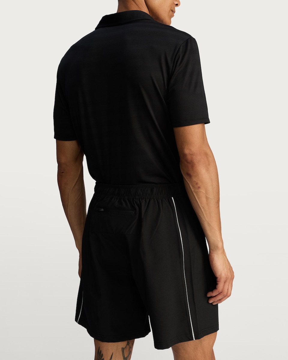 image 1 of F&F Active Elasticated Waistband Running Shorts in Black