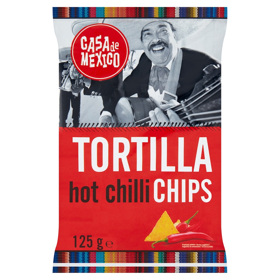 Casa Del Sur - Hot Tortilla Chips 125g