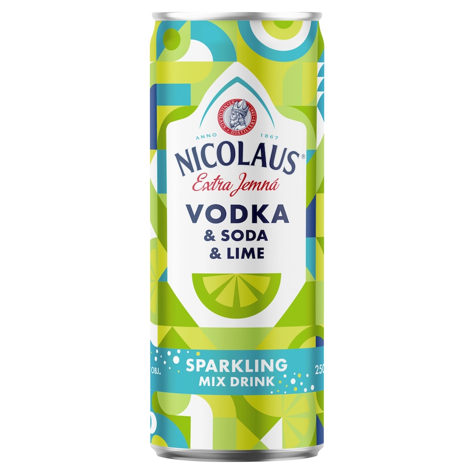 Nicolaus Extra Fine Vodka & Soda & Lime Sparkling Mix Drink 6 % 250 ml