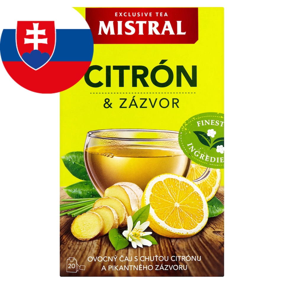 obrázok 1 z Mistral Citrón & zázvor ovocný čaj 40 g