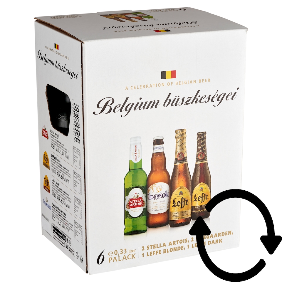 Belgium büszkesége válogatás 6 x 0,33 l