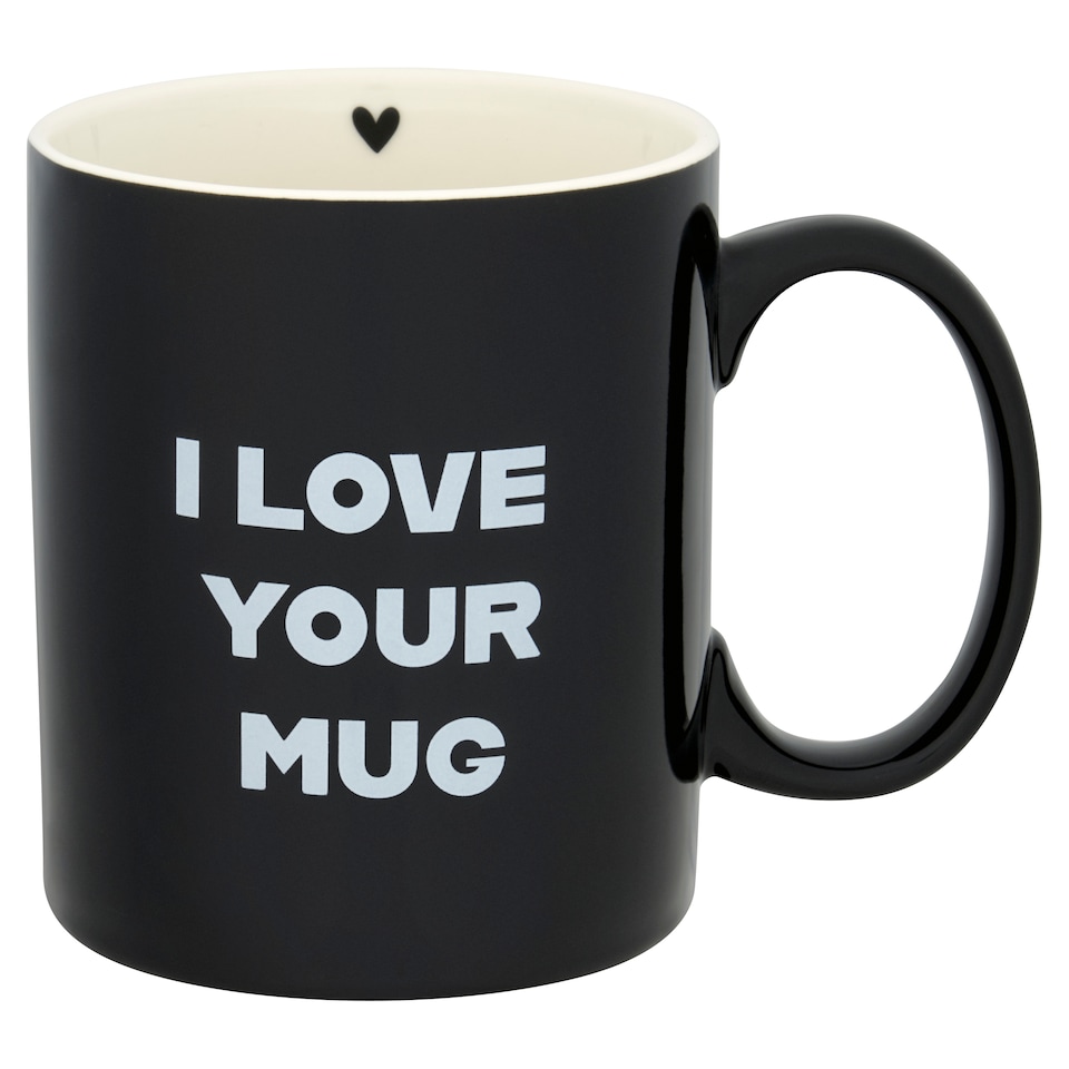 Tesco XL Valentines Slogan Mug