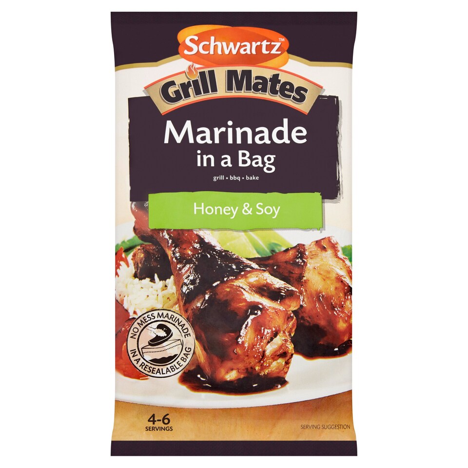 SCHWARTZ GRILL MATES HON & SOY MARINADE 200G