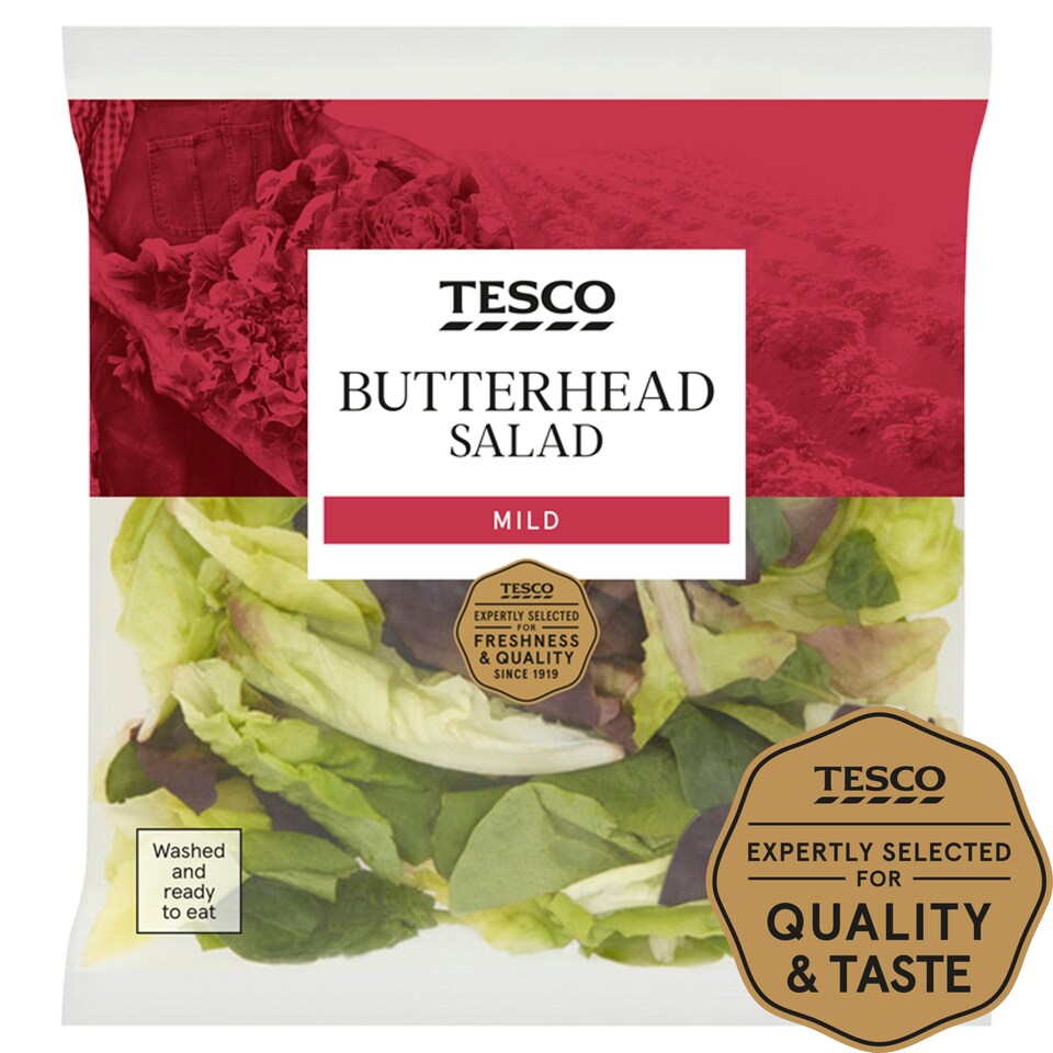 Tesco Leafy Butterhead Salad 100G