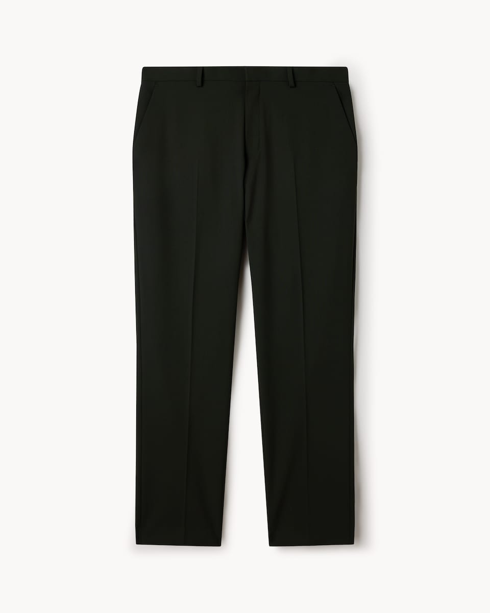 image 1 of F&F Tailored Fit Formal Trousers in Green