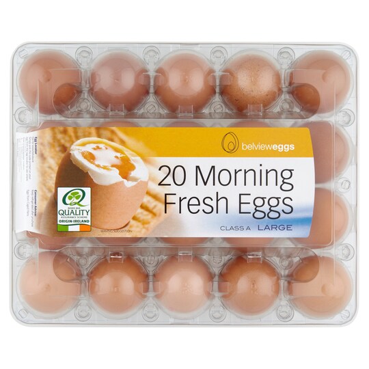 Belview Eggs Large 20 Eggs Tesco Groceries