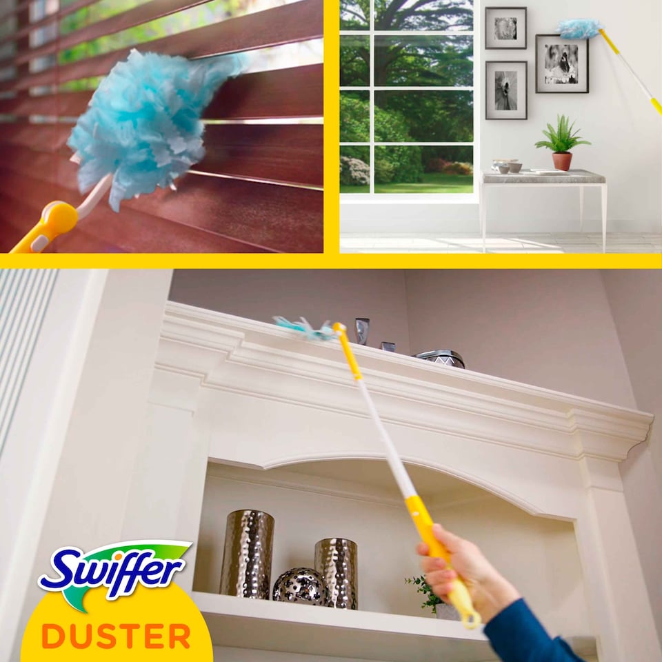 image 1 of Swiffer  XXL Trap & Lock Floor Dusting Kit (1 Handle + 2 Duster Refills)