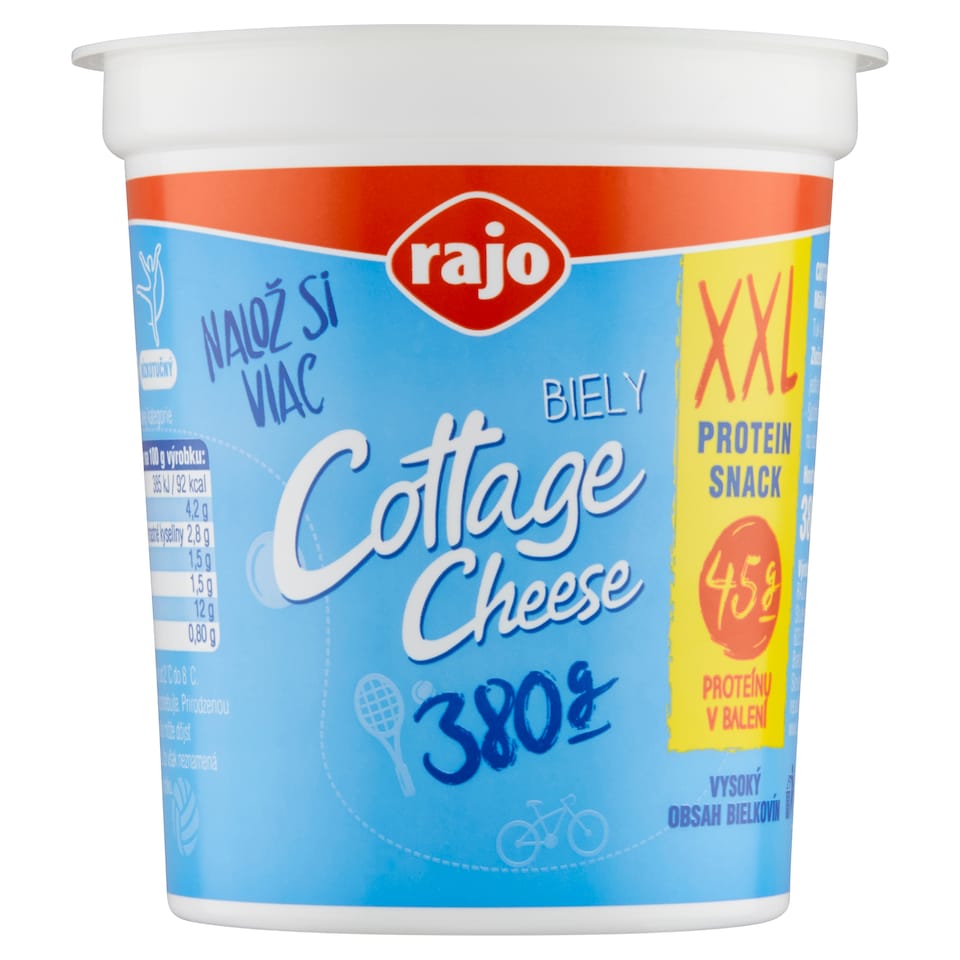 obrázok 1 z Rajo Cottage Cheese XXL biely 380 g