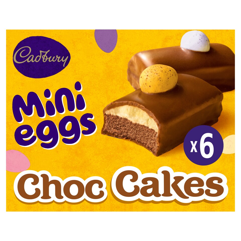 Cadbury Mini Egg Choc Cakes 6 pack