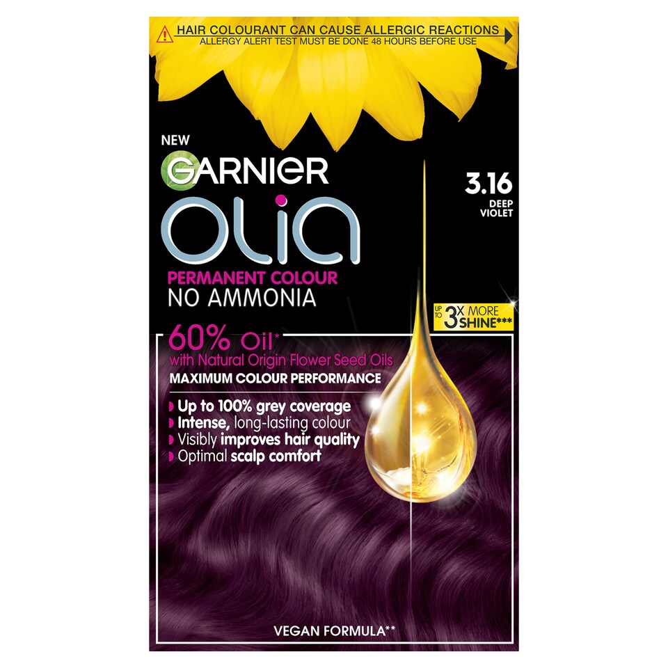 image 1 of Garnier Olia 3.16 Deep Violet Permanent Hair Dye