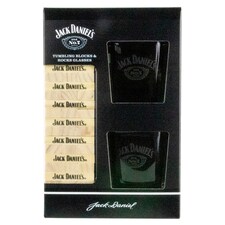 Jack Daniels Tumbler Duo & Wooden Blocks