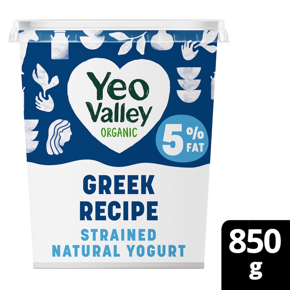 image 1 of Yeo Valley Organic Greek Recipe 5% Fat Natural 850g