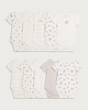image 1 of F&F Baby 10-Pack Pure Cotton Koala Print Short Sleeved Bodysuits in White
