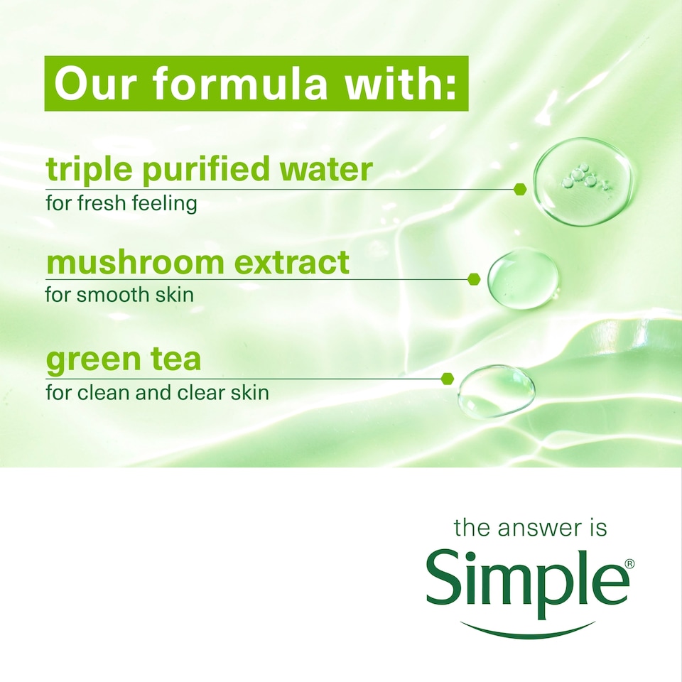 image 1 of Simple Age Resisting Wipes 20 Pack