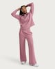 image 1 of F&F Active AFTERCLASS Wide Leg Co-ord Joggers in Pink