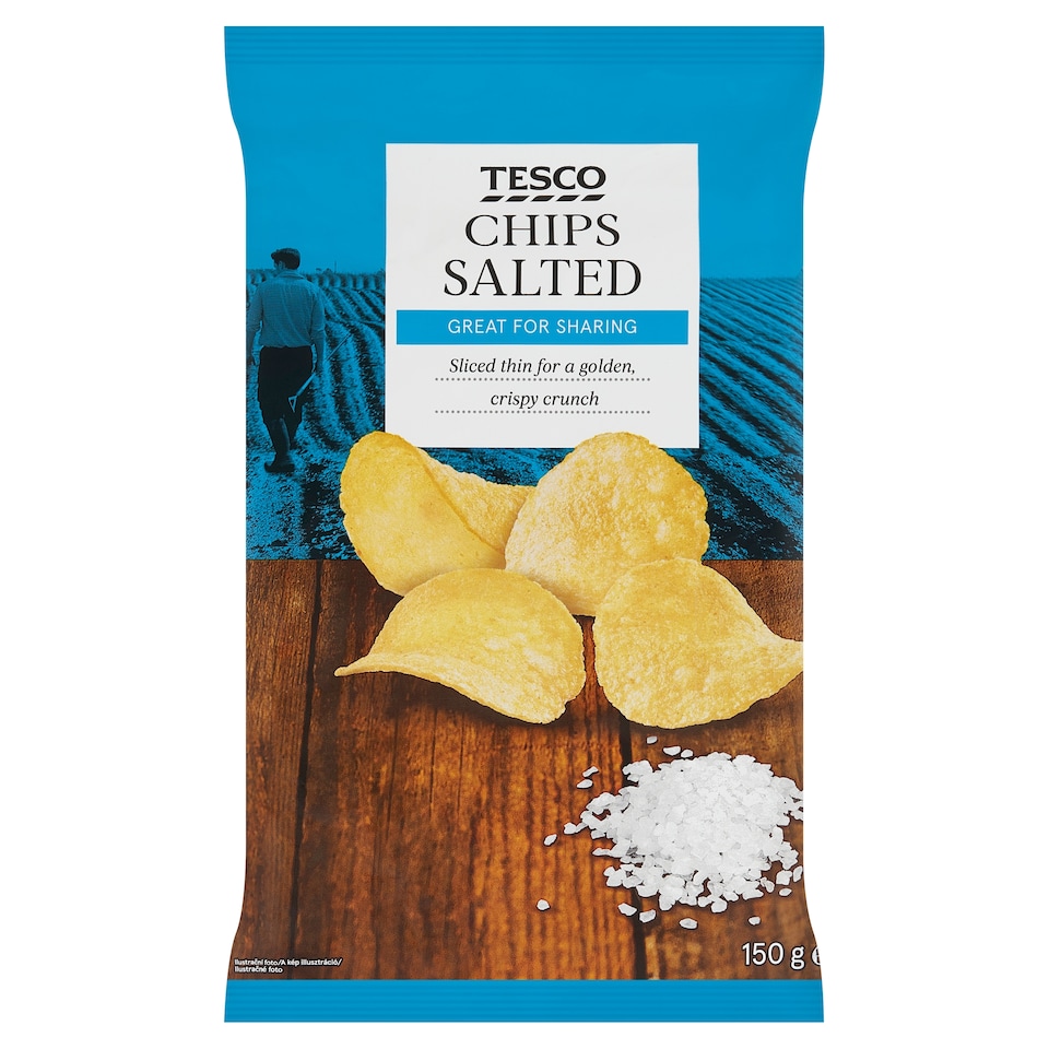 Tesco sós burgonyachips 150 g