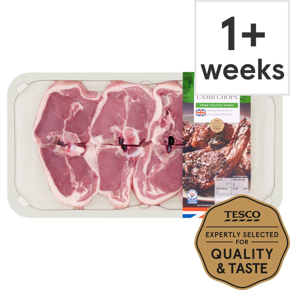 Tesco Lamb Chops 550G