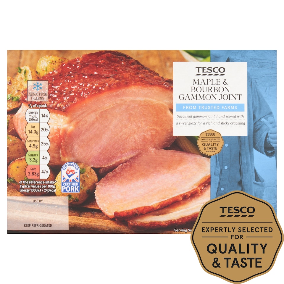 Tesco Maple & Bourbon Crackling Gammon Joint 800G