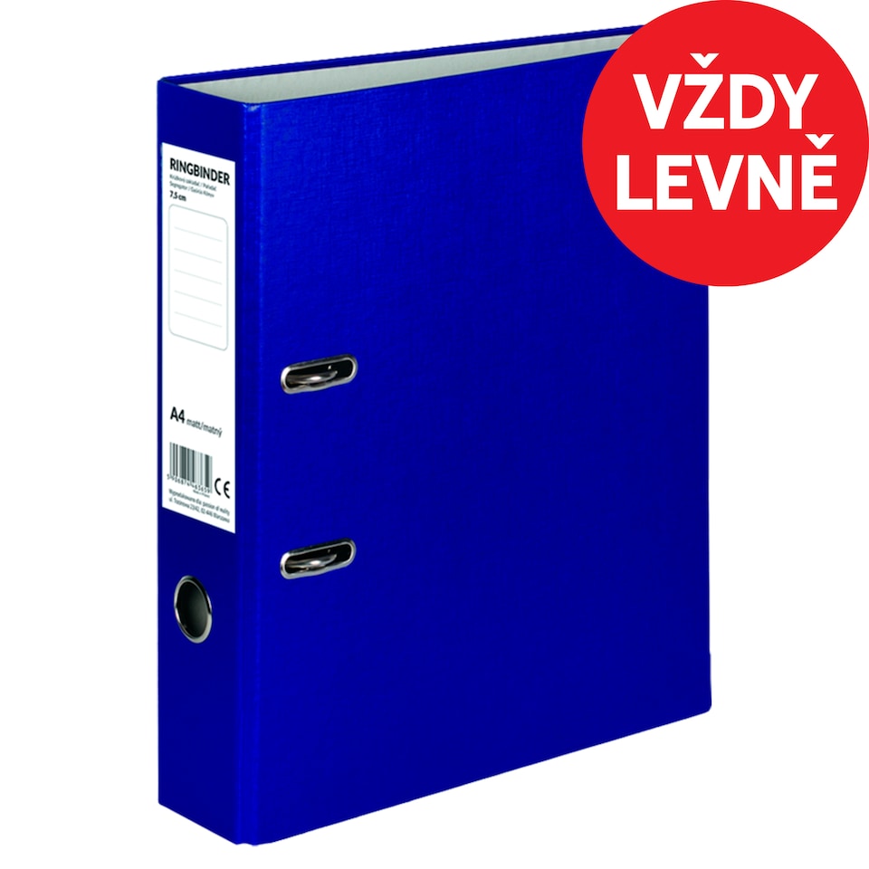 Ringbinder A4 Matt Blue 7.5 cm